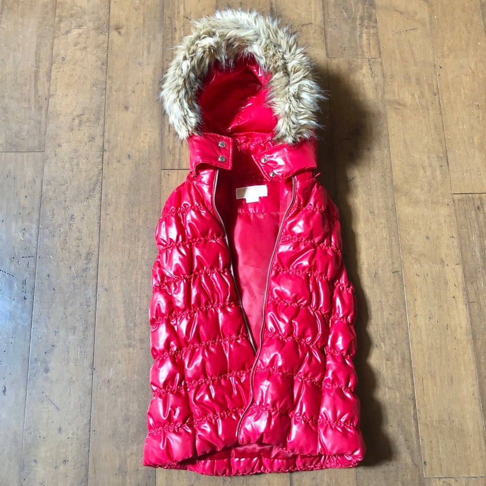 MICHAEL Michael Kors Quilted Puffer Vest Hoodie - Picture 4 of 5